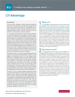 7 Things You Should Know About LTI Advantage