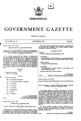 Government Gazette