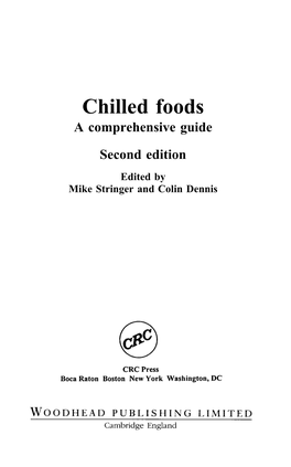 Chilled Foods a Comprehensive Guide