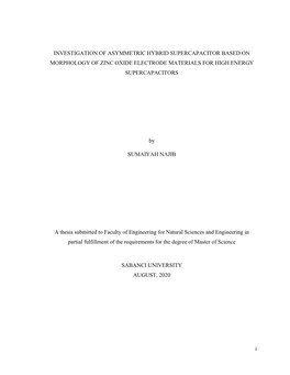 Investigation of Asymmetric Hybrid Supercapacitor Based on Morphology of Zinc Oxide Electrode Materials for High Energy Supercapacitors