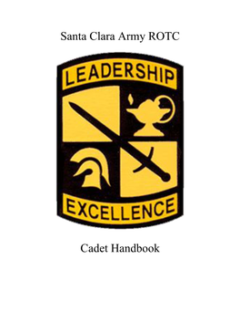 Santa Clara Army ROTC Cadet Handbook