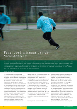 Feyenoord Winnaar Van De VI-Veldentest!