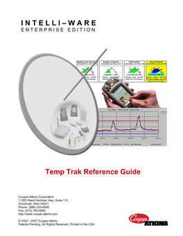 I N T E L L I – W a R E Temp Trak Reference Guide