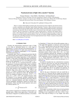 Nonclassical States of Light with a Smooth $P$ Function