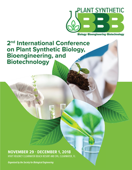 2Nd International Conference on Plant Synthetic Biology, Bioengineering, and Biotechnology