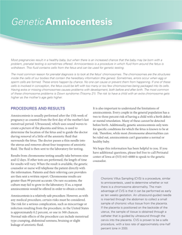 Genetic Amniocentesis