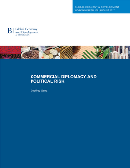 Commercial Diplomacy and Political Risk