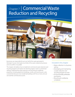 Commercial Waste Reduction and Recycling