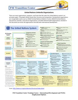 United Nations Umbrella Organizations