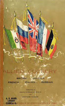 Allied Cookery, British, French, Italian, Belgian, Russian