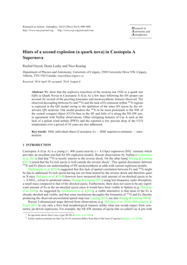 Hints of a Second Explosion (A Quark Nova) in Cassiopeia a Supernova