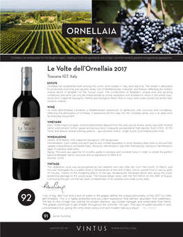 Le Volte Dell'ornellaia 2017