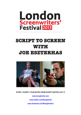 Script to Screen with Joe Eszterhas