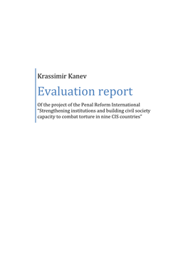 Evaluation Report