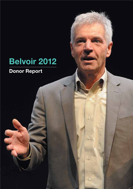 Belvoir 2012 Donor Report