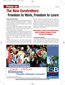 The New Eurotrotters: Freedom to Work, Freedom to Learn