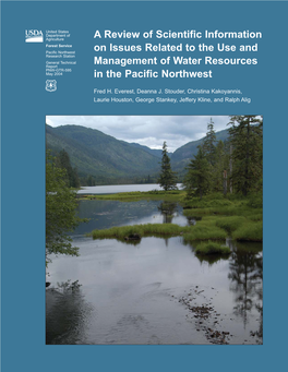A Review of Scientific Information on Issues Related to the Use and Management of Water Resources in the Pacific Northwest