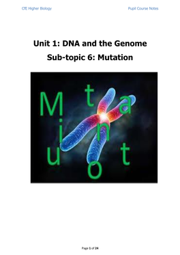 Cfe Higher Biology Pupil Course Notes