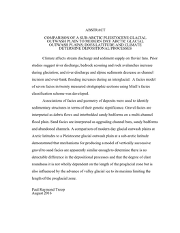 Does Latitude and Climate Determine Depositional Processes