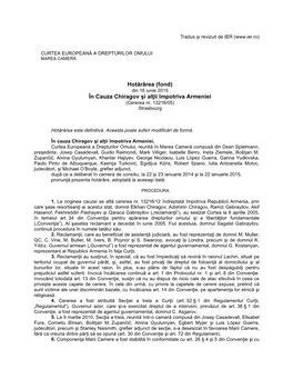 Chiragov-S.A.-Impotriva-Armeniei.Pdf