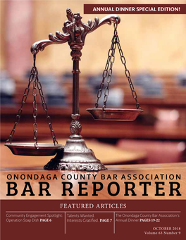 ONONDAGA COUNTY BAR ASSOCIATION BAR REPORTER FEATURED ARTICLES Community Engagement Spotlight: Talents Wanted