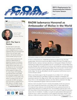RADM Iademarco Honored As Ambassador of Molise in the World