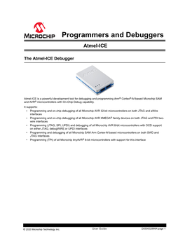 Programmers and Debuggers Atmel-ICE