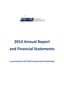 2014 Annual Report and Financial Statements