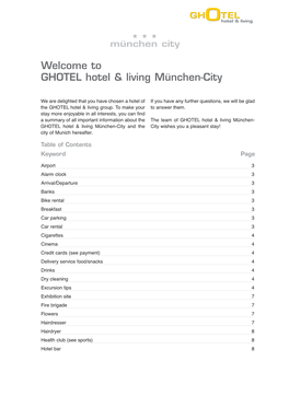 Welcome to GHOTEL Hotel & Living München-City