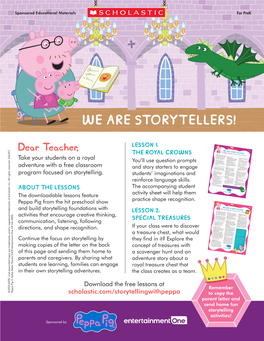 We Are Storytellers!