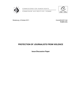 Protection of Journalists from Violence