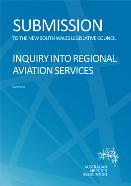 Inquiry Into Regional Aviation Services