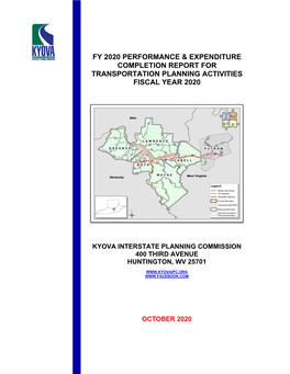 Fy 2020 Performance & Expenditure Completion Report for Transportation