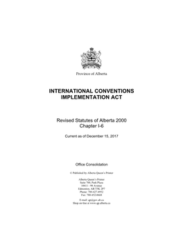 International Conventions Implementation Act