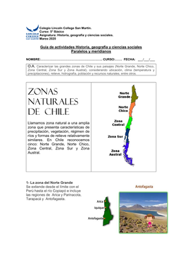 Zonas Naturales De Chile