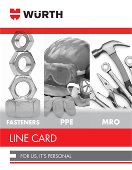 Fasteners Ppe Mro Line Card