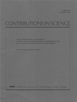 Contributions in Science