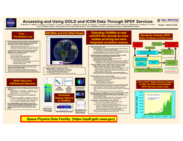 Accessing and Using GOLD and ICON Data Through SPDF Services R