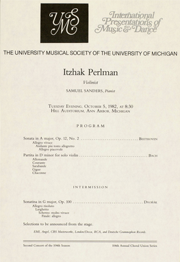 Itzhak Perlman Violinist