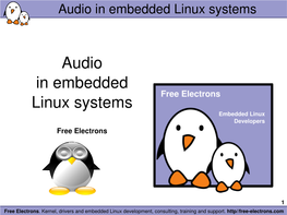 Audio in Embedded Linux Systems