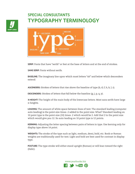 Typography Terminology