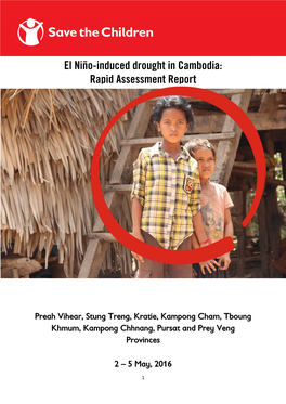 El Niño-Induced Drought in Cambodia: Rapid Assessment Report
