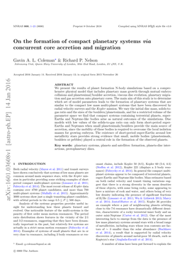 On the Formation of Compact Planetary Systems Via Concurrent Core Accretion and Migration