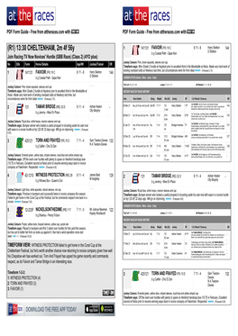 (R1) 13:30 CHELTENHAM, 2M 4F