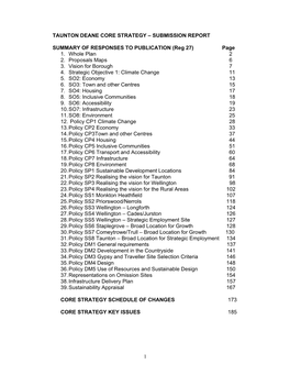1 Taunton Deane Core Strategy