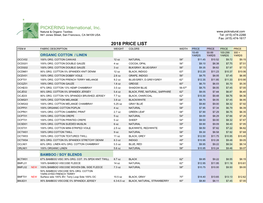 PICKERING International, Inc. 2018 PRICE LIST