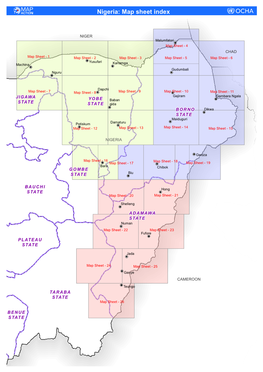 Nigeria: Map Sheet Index