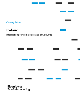 Ireland Information Provided Is Current As of April 2021 Table of Contents