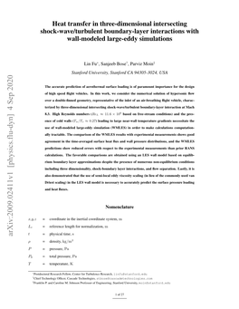 Arxiv:2009.02411V1 [Physics.Flu-Dyn] 4 Sep 2020 Ρ = Density, Kg/M3 P = Pressure, Pa