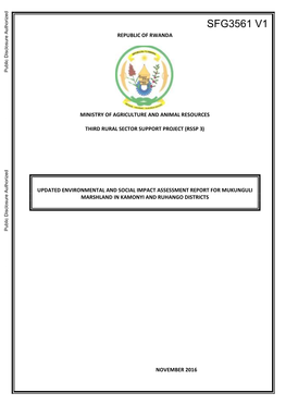 SFG3561 V1 REPUBLIC of RWANDA Public Disclosure Authorized